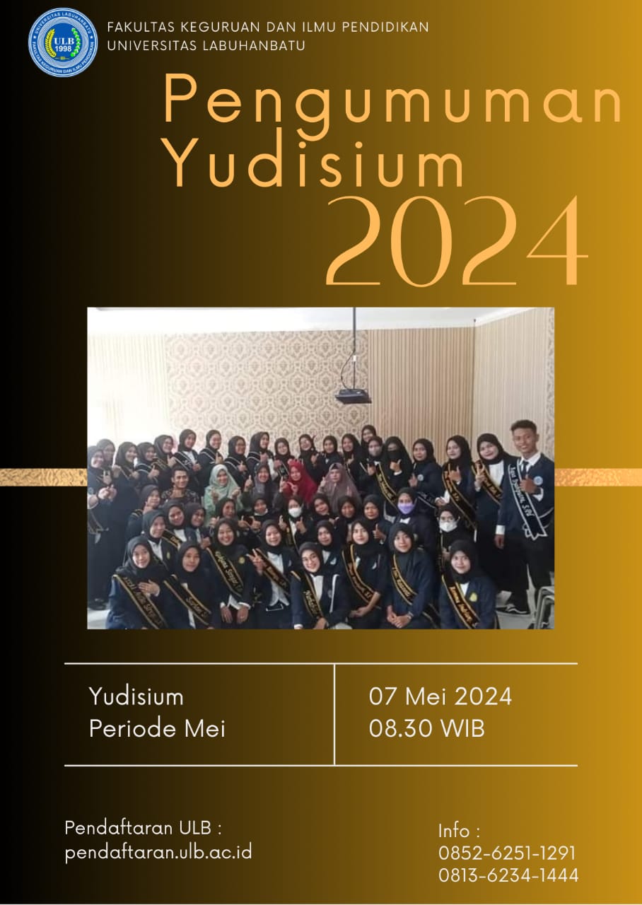 Pengumuman Yudisium Sarjana Fakultas Keguruan dan Ilmu Pendidikan Universitas Labuhanbatu Periode Mei Tahun 2024