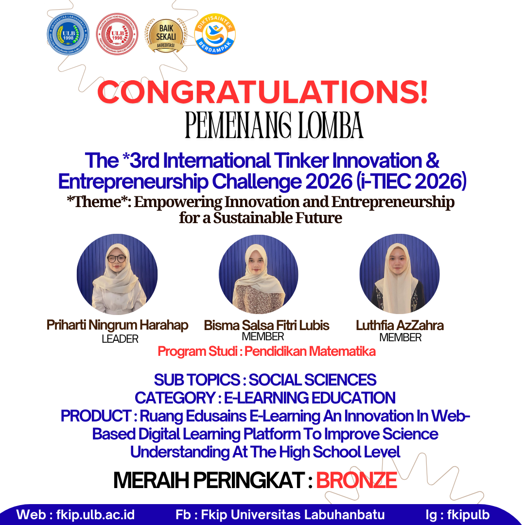 Bukti Kualitas Global, Mahasiswa FKIP ULB Raih Penghargaan pada kegiatan The 3rd i-TIEC 2026 di UiTM Malaysia